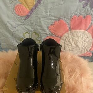 Mix No. 6 Black Boots Sleek and Shiny